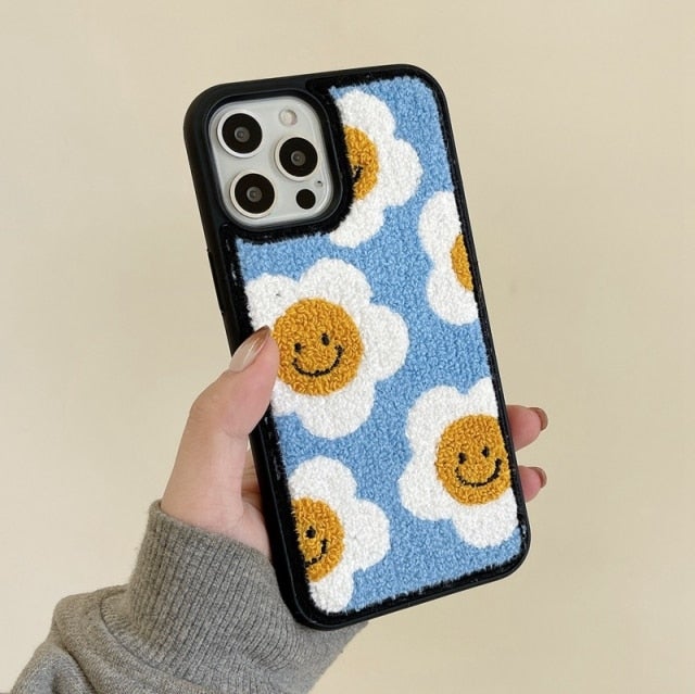 Embroidered Sunflower Case